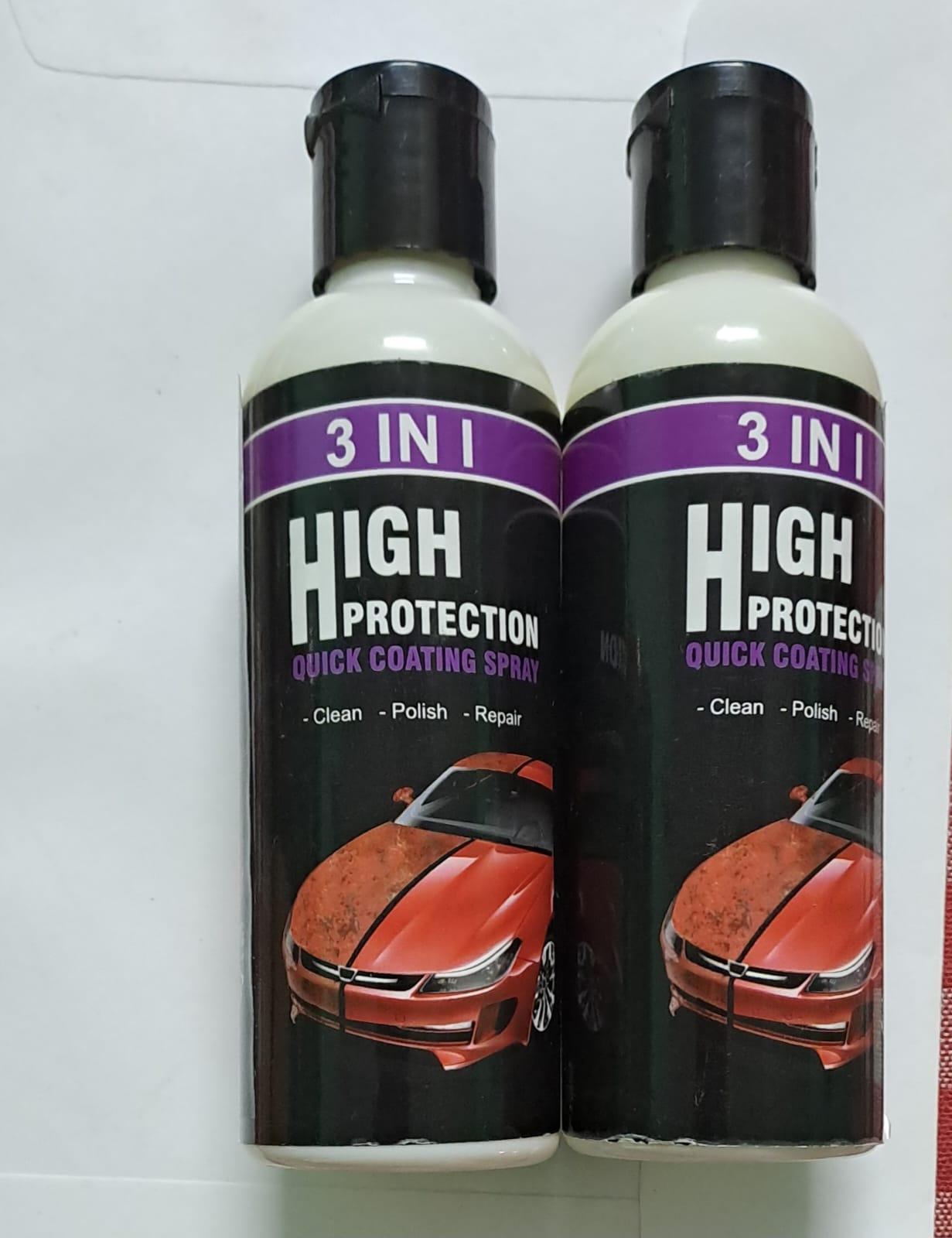 Hydrophobic Nano Coating Car Polish Spray (Pack of 2) – Scratch Remover, Water Repellent & High Gloss Protection for Cars, Bikes & Boats
