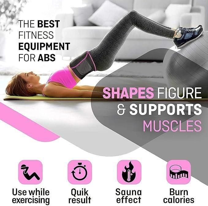 Adjustable Waist Trimmer Belt – Sweat Slimming Body Shaper for Weight Loss, Tummy Control & Fitness Training