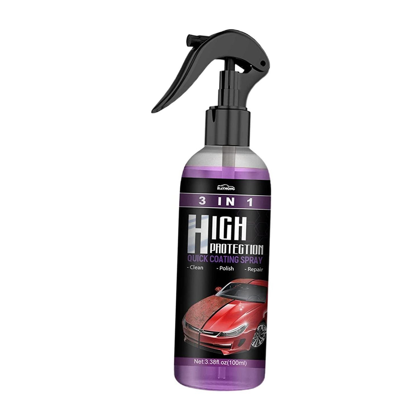 Hydrophobic Nano Coating Car Polish Spray (Pack of 2) – Scratch Remover, Water Repellent & High Gloss Protection for Cars, Bikes & Boats