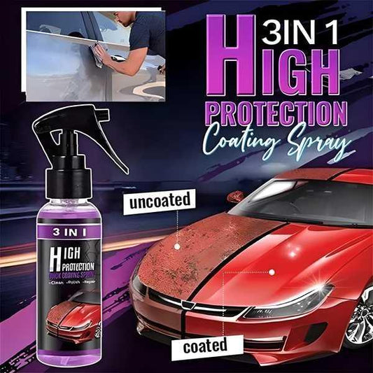 Hydrophobic Nano Coating Car Polish Spray (Pack of 2) – Scratch Remover, Water Repellent & High Gloss Protection for Cars, Bikes & Boats