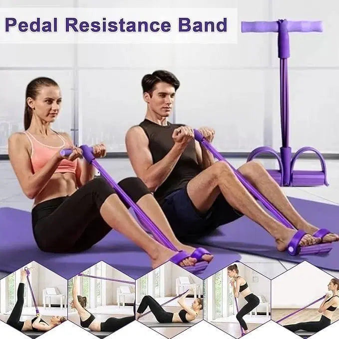Yoga Pedal Puller Resistance Band – Full Body Fitness Toning Equipment for Home Workout & Stretching