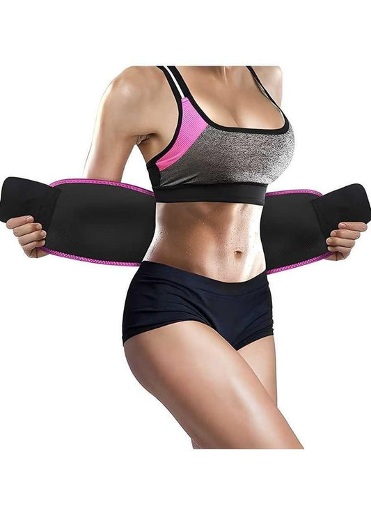 Adjustable Waist Trimmer Belt – Sweat Slimming Body Shaper for Weight Loss, Tummy Control & Fitness Training