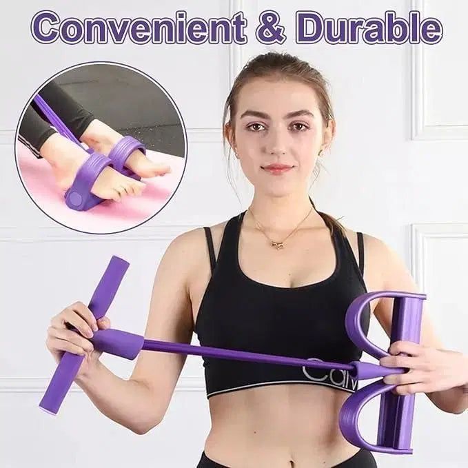 Yoga Pedal Puller Resistance Band – Full Body Fitness Toning Equipment for Home Workout & Stretching