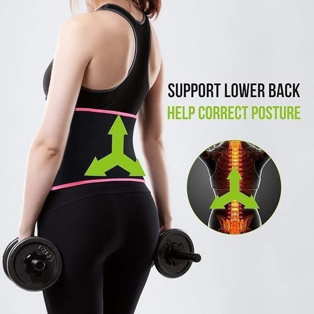 Adjustable Waist Trimmer Belt – Sweat Slimming Body Shaper for Weight Loss, Tummy Control & Fitness Training