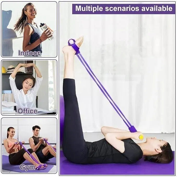 Yoga Pedal Puller Resistance Band – Full Body Fitness Toning Equipment for Home Workout & Stretching