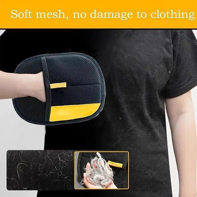 Pet Hair Removal Gloves – Reusable Deshedding Grooming Gloves for Dogs & Cats | Easy Fur Remover for Home & Furniture
